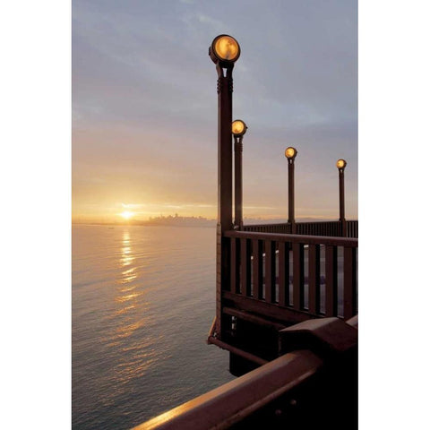 Golden Gate Bridge - 47 Gold Ornate Wood Framed Art Print with Double Matting by Blaustein, Alan