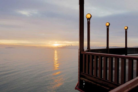 Golden Gate Bridge - 46 White Modern Wood Framed Art Print with Double Matting by Blaustein, Alan