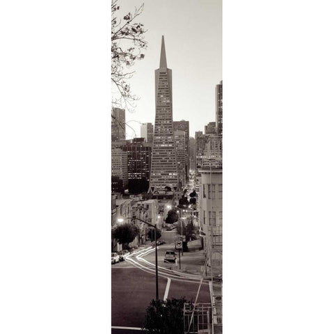 Transamerica Pano - 1 Black Modern Wood Framed Art Print by Blaustein, Alan