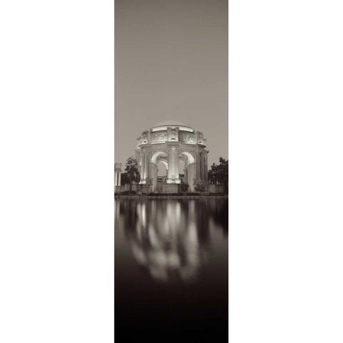 Palace Of Fine Arts Pano - 1 Black Modern Wood Framed Art Print by Blaustein, Alan
