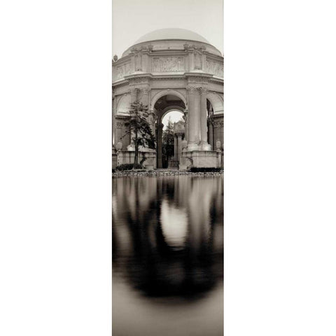 Palace Of Fine Arts Pano - 2 Black Modern Wood Framed Art Print with Double Matting by Blaustein, Alan