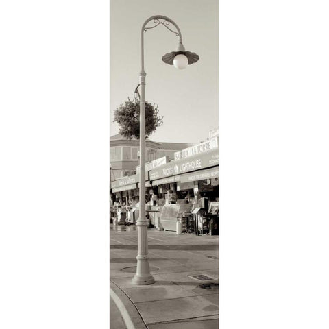 Fishermans Wharf Pano - 1 Black Modern Wood Framed Art Print with Double Matting by Blaustein, Alan