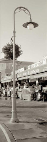 Fishermans Wharf Pano - 1 Black Ornate Wood Framed Art Print with Double Matting by Blaustein, Alan