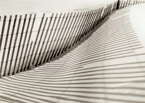 Island Sands - 1 White Modern Wood Framed Art Print with Double Matting by Blaustein, Alan