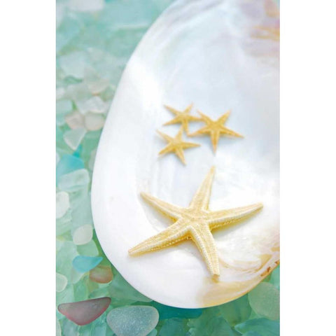 Crystal Harbor - 3 Gold Ornate Wood Framed Art Print with Double Matting by Blaustein, Alan