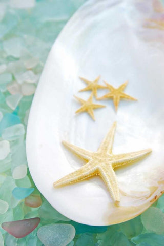 Crystal Harbor - 3 White Modern Wood Framed Art Print with Double Matting by Blaustein, Alan