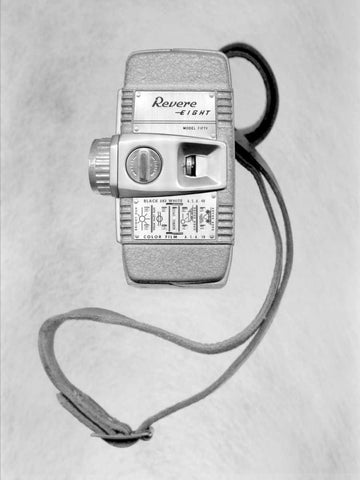 Retro Point and Shoot - 10 White Modern Wood Framed Art Print with Double Matting by Blaustein, Alan