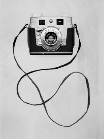 Retro Point and Shoot - 11 White Modern Wood Framed Art Print with Double Matting by Blaustein, Alan