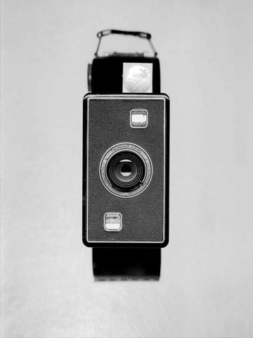 Retro Point and Shoot - 12 Black Ornate Wood Framed Art Print with Double Matting by Blaustein, Alan