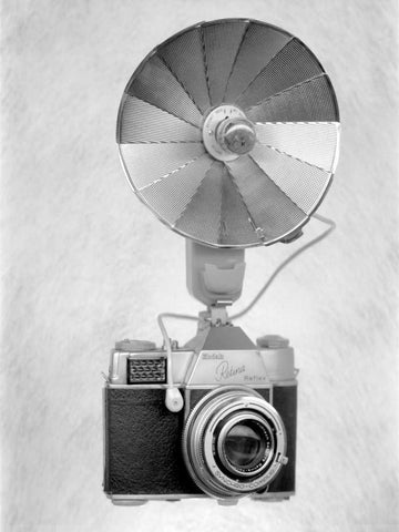 Retro Point and Shoot - 17 White Modern Wood Framed Art Print with Double Matting by Blaustein, Alan