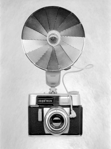 Retro Point and Shoot - 24 White Modern Wood Framed Art Print with Double Matting by Blaustein, Alan