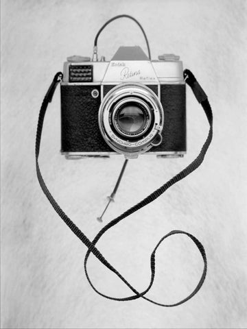 Retro Point and Shoot - 28 White Modern Wood Framed Art Print with Double Matting by Blaustein, Alan