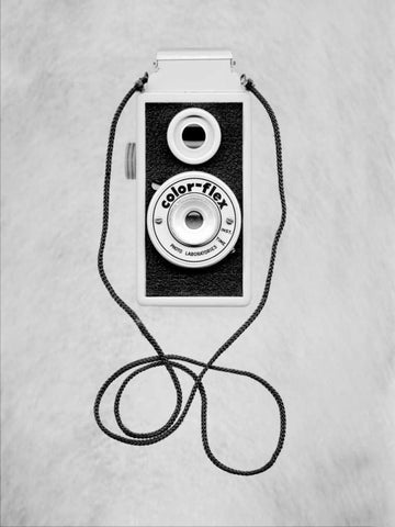 Retro Point and Shoot - 29 White Modern Wood Framed Art Print with Double Matting by Blaustein, Alan