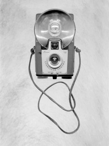 Retro Point and Shoot - 30 White Modern Wood Framed Art Print with Double Matting by Blaustein, Alan