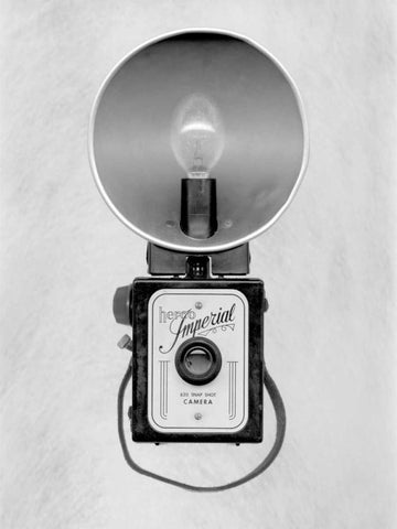 Retro Point and Shoot - 32 White Modern Wood Framed Art Print with Double Matting by Blaustein, Alan