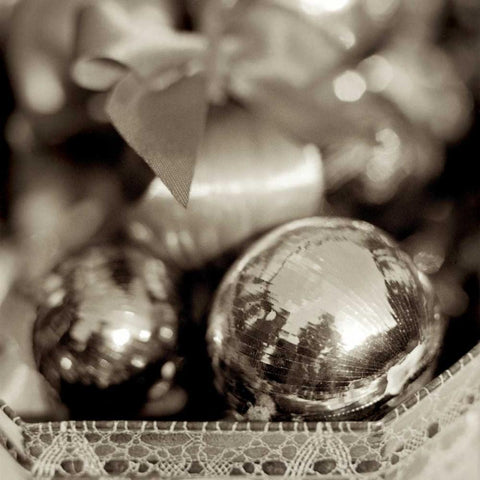 Holiday - 3 Gold Ornate Wood Framed Art Print with Double Matting by Blaustein, Alan