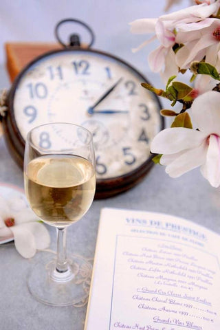 Wine - 8 Black Ornate Wood Framed Art Print with Double Matting by Blaustein, Alan