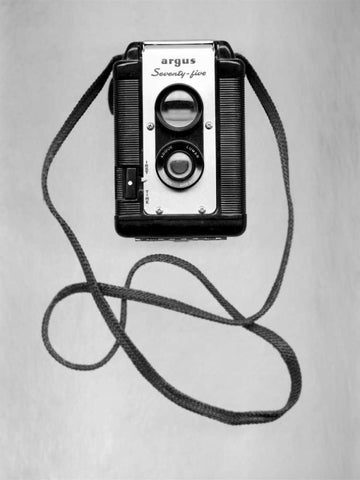 Retro Point and Shoot - 1 White Modern Wood Framed Art Print with Double Matting by Blaustein, Alan