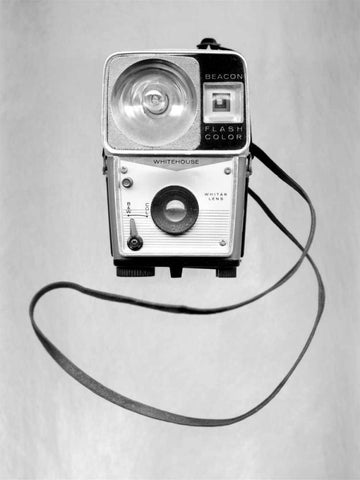 Retro Point and Shoot - 2 White Modern Wood Framed Art Print with Double Matting by Blaustein, Alan