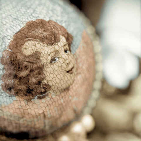 Holiday - 5 White Modern Wood Framed Art Print by Blaustein, Alan