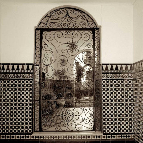 Cordoba - 1 Black Ornate Wood Framed Art Print with Double Matting by Blaustein, Alan