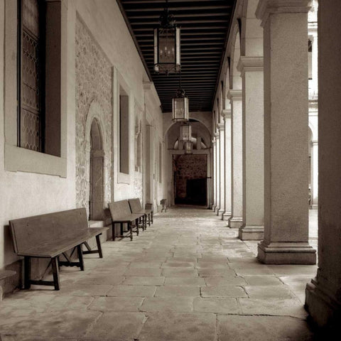 EspaÃƒÂ±a - 7 Black Ornate Wood Framed Art Print with Double Matting by Blaustein, Alan