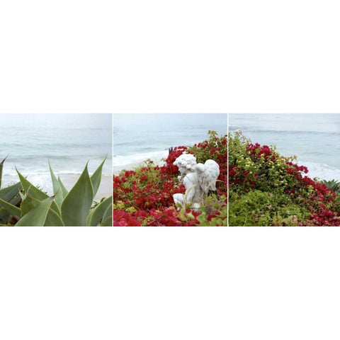 Laguna Coast - 3 Black Modern Wood Framed Art Print with Double Matting by Blaustein, Alan