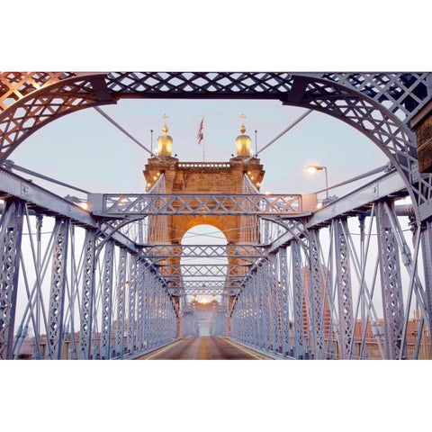 untitled Gold Ornate Wood Framed Art Print with Double Matting by Blaustein, Alan