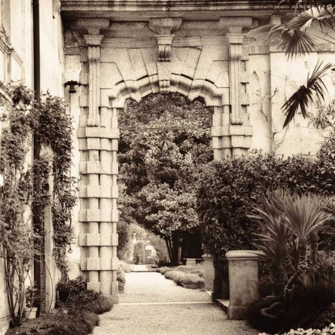 Galliera Veneta Padova Black Ornate Wood Framed Art Print with Double Matting by Blaustein, Alan