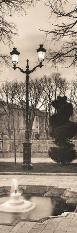 Plaza de Castilla Burgos Black Ornate Wood Framed Art Print with Double Matting by Blaustein, Alan