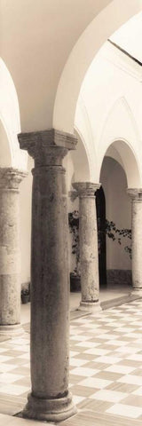 Arcos de la Frontera White Modern Wood Framed Art Print with Double Matting by Blaustein, Alan