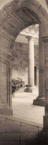 Palacio Miramar San Sebastian Black Ornate Wood Framed Art Print with Double Matting by Blaustein, Alan