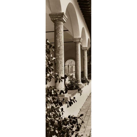 Portico Toscana Black Modern Wood Framed Art Print with Double Matting by Blaustein, Alan