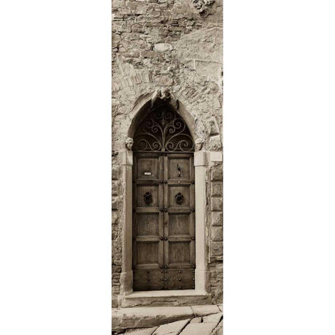La Porta Via Cortona Black Modern Wood Framed Art Print by Blaustein, Alan