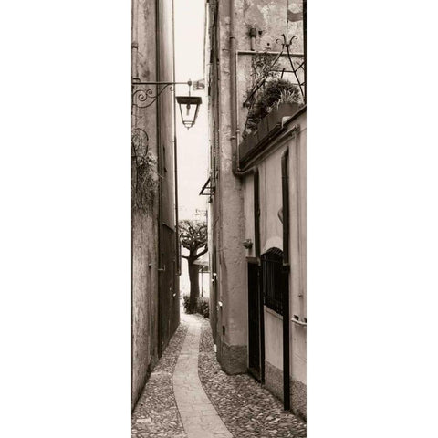 La Strada Portofino White Modern Wood Framed Art Print by Blaustein, Alan