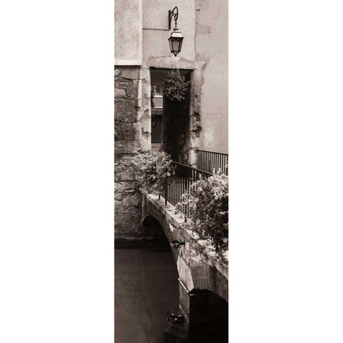 Petit Pont dAnnecy Black Modern Wood Framed Art Print by Blaustein, Alan