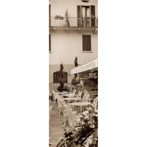 Gelateria Varenna White Modern Wood Framed Art Print by Blaustein, Alan