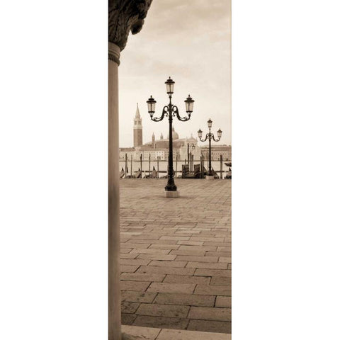 Piazza San Marco No. 1 Black Modern Wood Framed Art Print by Blaustein, Alan