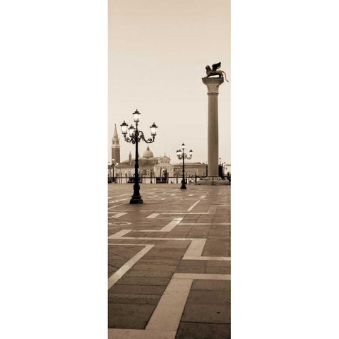 Piazza San Marco No. 2 Gold Ornate Wood Framed Art Print with Double Matting by Blaustein, Alan