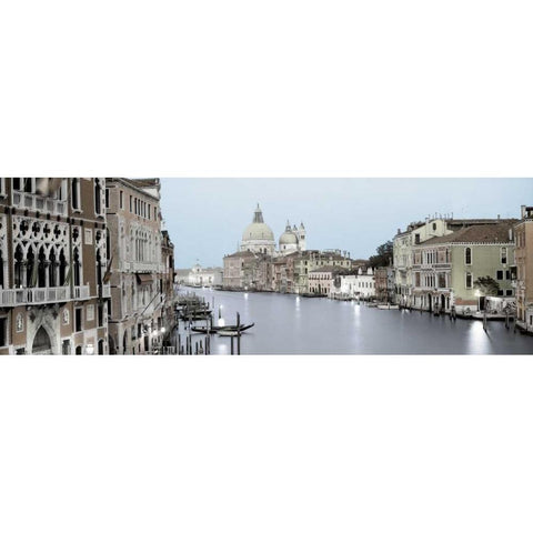 Evening on the Grand Canal Gold Ornate Wood Framed Art Print with Double Matting by Blaustein, Alan