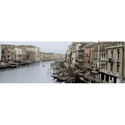 Morning on the Grand Canal Gold Ornate Wood Framed Art Print with Double Matting by Blaustein, Alan