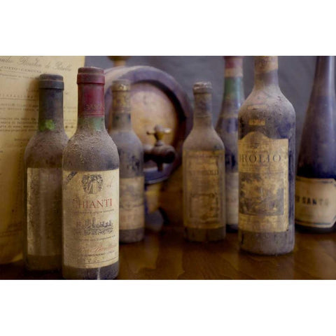 Antico Cantina Toscana Gold Ornate Wood Framed Art Print with Double Matting by Blaustein, Alan