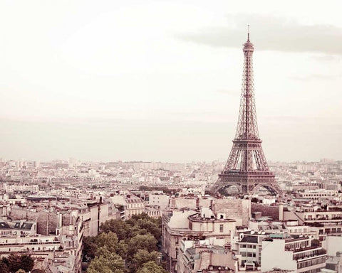 De Bon Matin White Modern Wood Framed Art Print with Double Matting by Bevan, Keri