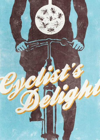 Cyclistâ€™s Delight Black Ornate Wood Framed Art Print with Double Matting by Beer, Hannes