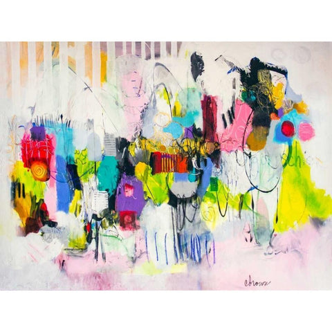 Lost in Oklahoma Black Modern Wood Framed Art Print by Brown, Cynthia Anne