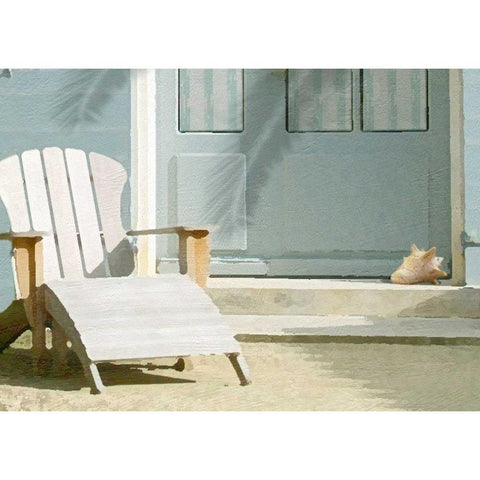 Finnegan Point 1 Black Modern Wood Framed Art Print with Double Matting by Bay, Noah