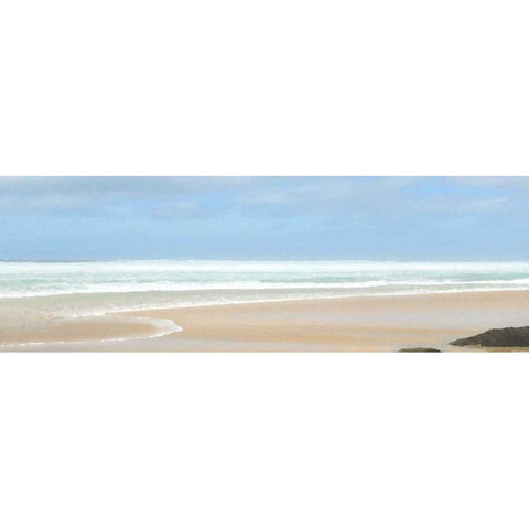 Open Sea White Modern Wood Framed Art Print by Bay, Noah