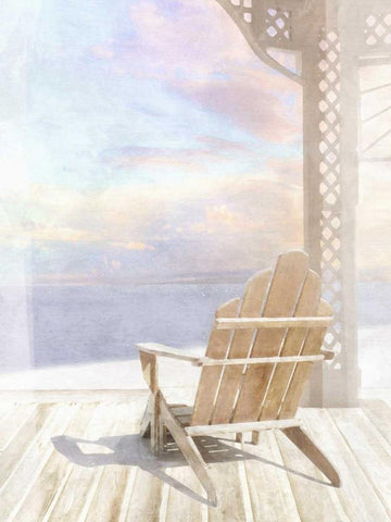 The Golden Hour White Modern Wood Framed Art Print with Double Matting by Bay, Noah