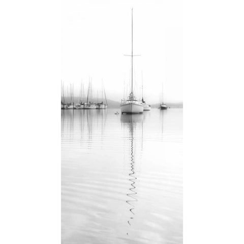 Nautical No. 5 Black Modern Wood Framed Art Print with Double Matting by Bell, Nicholas