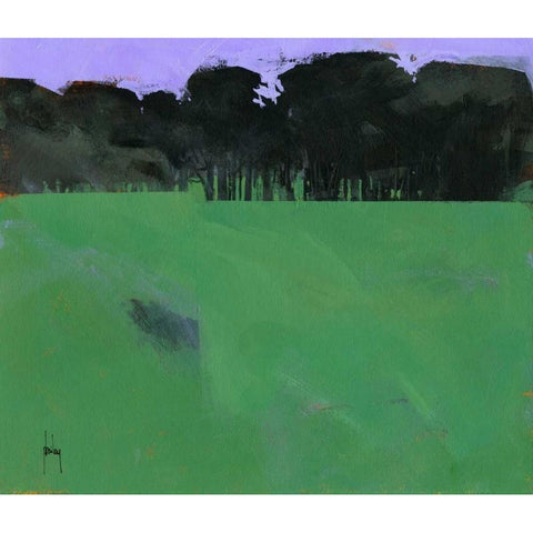 Dark Grove Black Modern Wood Framed Art Print by Bailey, Paul